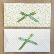 enveloppe cadeau verte écologique réversible et réutilisable made in France Les Belles Musettes