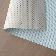 Papier cadeau PAUL collection Bleu Losange - Les Belles Musettes - Emballages durables zéro déchet made in France réutilisable papier français original révervisble